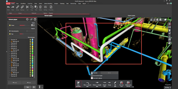 New features within Scan to Pipe [Plant Edition]